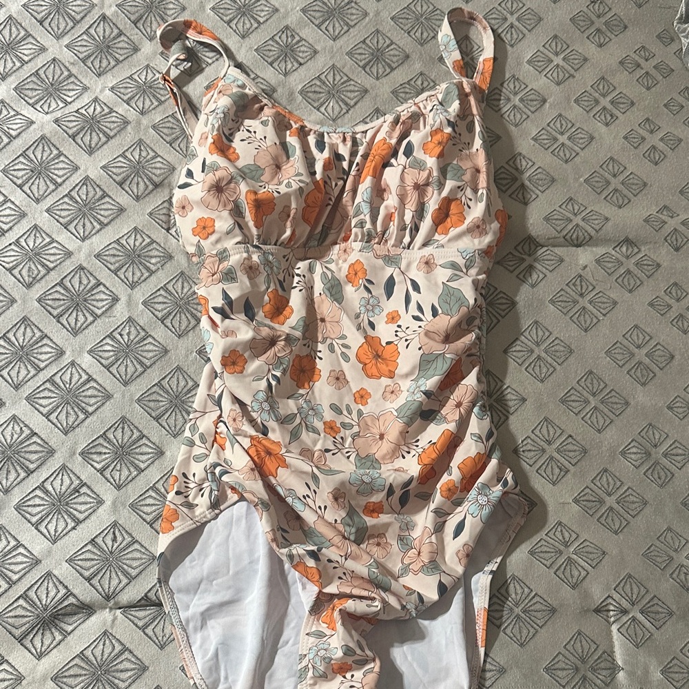 NWOT Medium Floral One-Piece Swimsuit